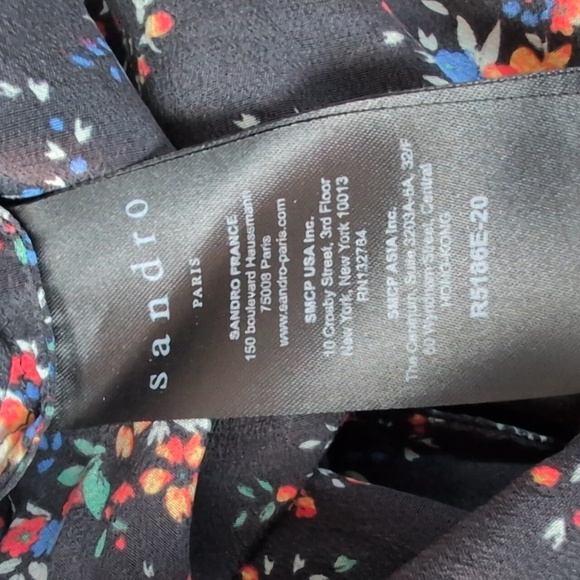 Sandro Asymmetric Floral Dress - Picture 8 of 9